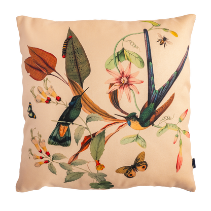 Cojin Hummingbird Leaves