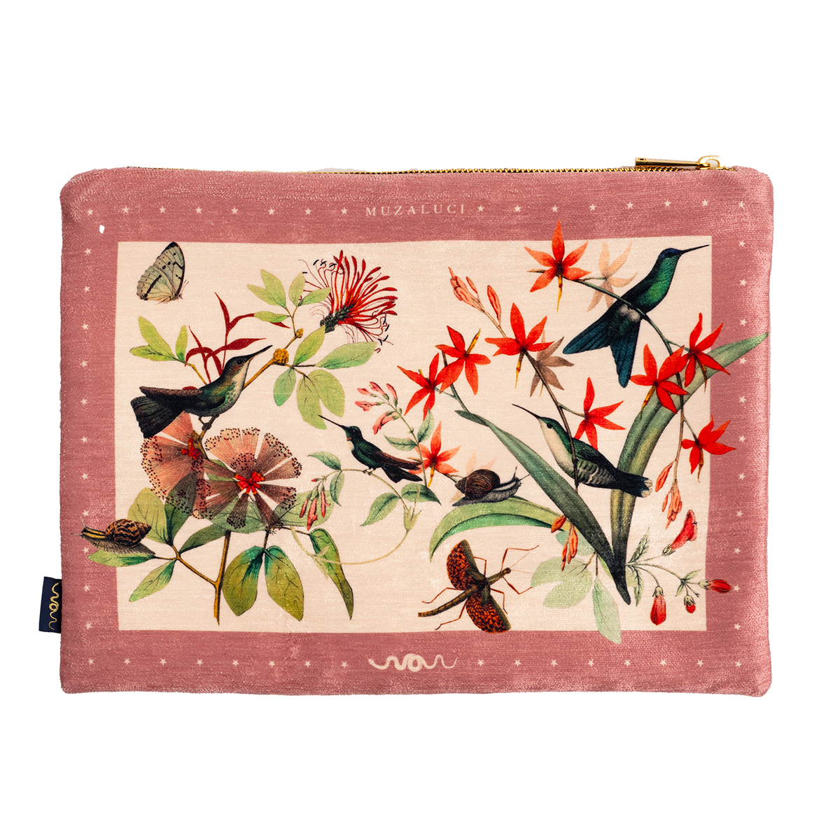 Pink Hummingbid Hand Bag