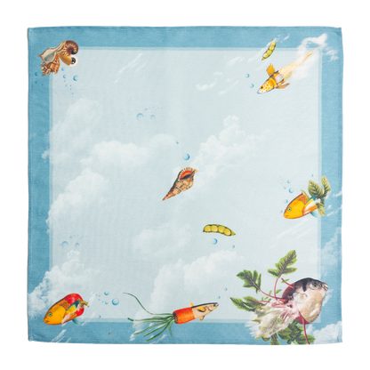 Servilleta Blue Fishes