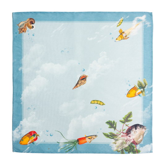 Servilleta Blue Fishes